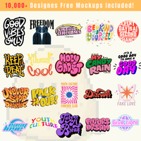10K Premium Typography Printable Designs – Editable 4K PNG Graphics (2026)