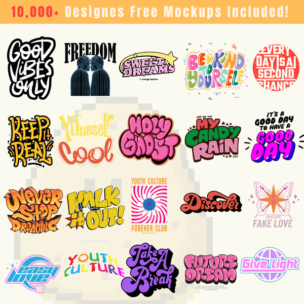 10K Premium Typography Printable Designs – Editable 4K PNG Graphics (2026)