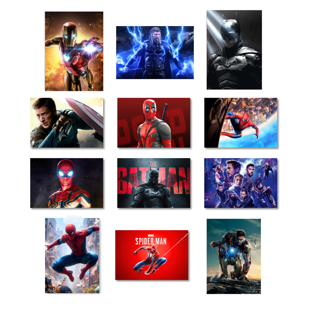 10,000 Premium Superheroes Designs – Editable 4K PNG Graphics