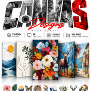 15,000 + Premium Canvas Print Designs – Editable 4K PNG Graphics