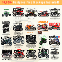 10K Premium Bike Printable Designs – Editable 4K PNG Graphics (2026)
