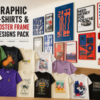 1,60,000+ COMBO | Apparel + Wall art | – Editable 4K PNG Graphics (2026) | Posters | T Shirts | Wall Art | Digital Art